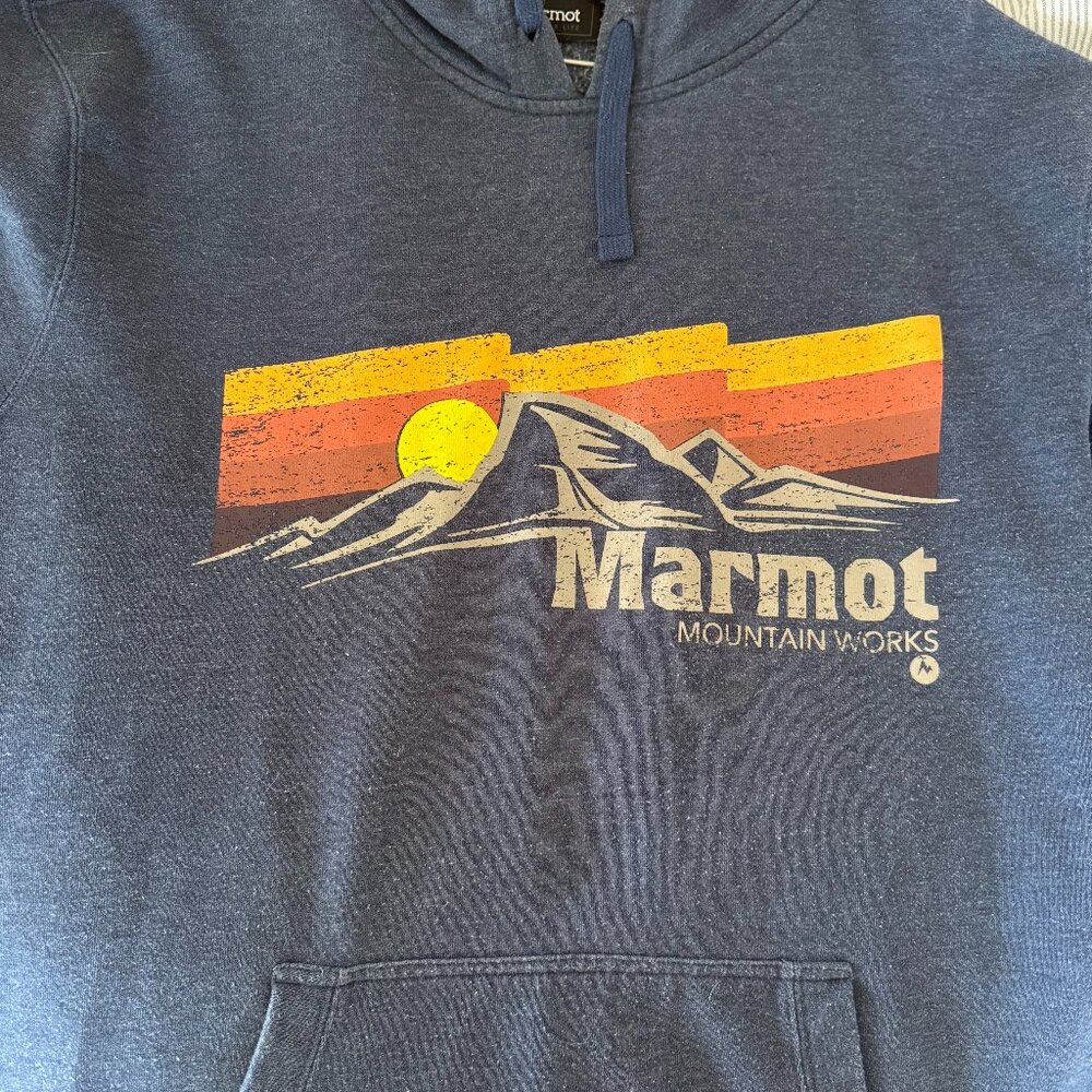 Marmot Men's Sunsetter Hoodie Vintage Navy Heather X Large